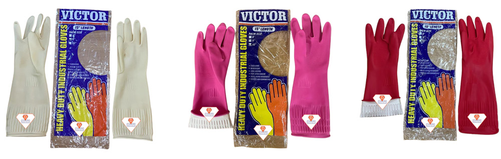 Wrinkle Rubber Hand Gloves