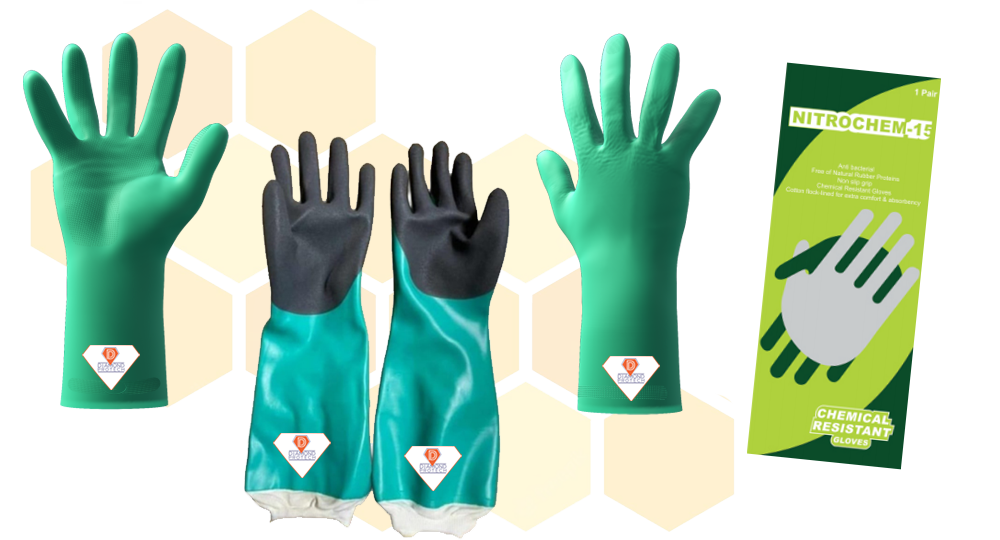 Industrial Chemical Resistant Nitrile Hand Gloves