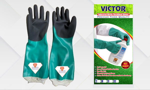 Industrial Chemical Resistant Nitrile Hand Gloves