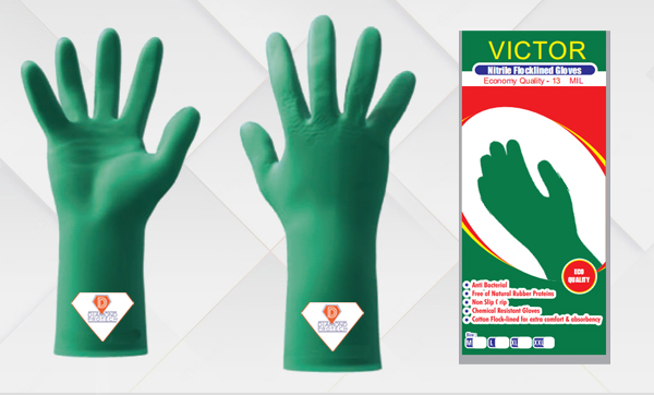 Industrial Chemical Resistant Nitrile Hand Gloves